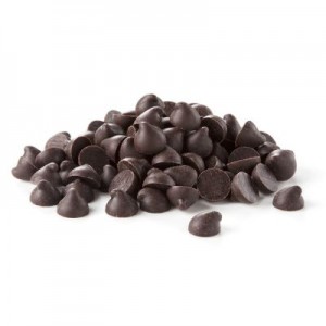 Juodo šokolado lašeliai, 44 %, 1 kg